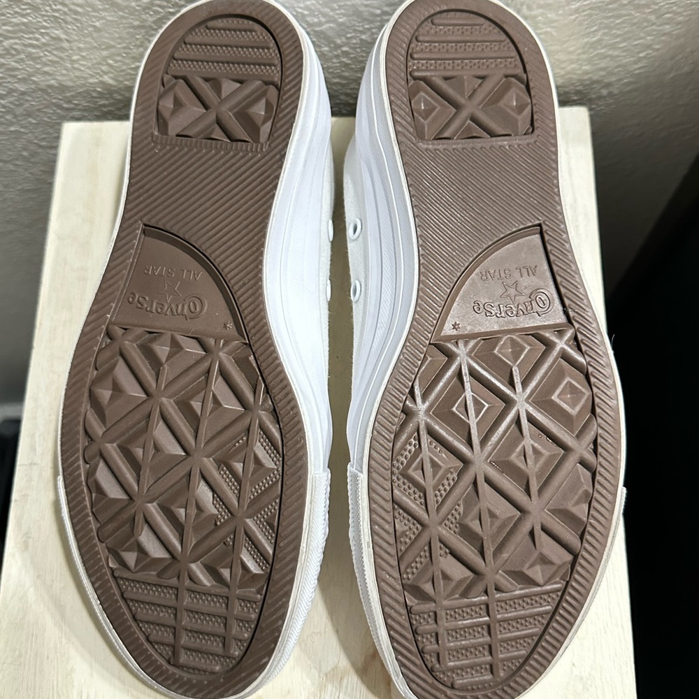 Solid White Converse - image 3